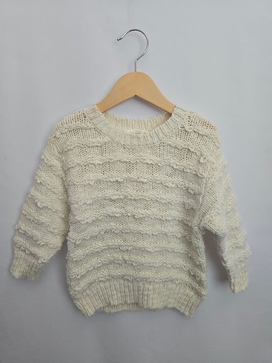 Grown Cotton Knit Sweater • 12-18 months