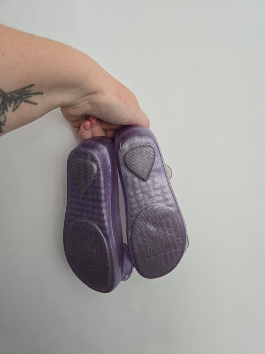 Mini Melissa Ultra Girl Purple Jelly Shoes • 11C