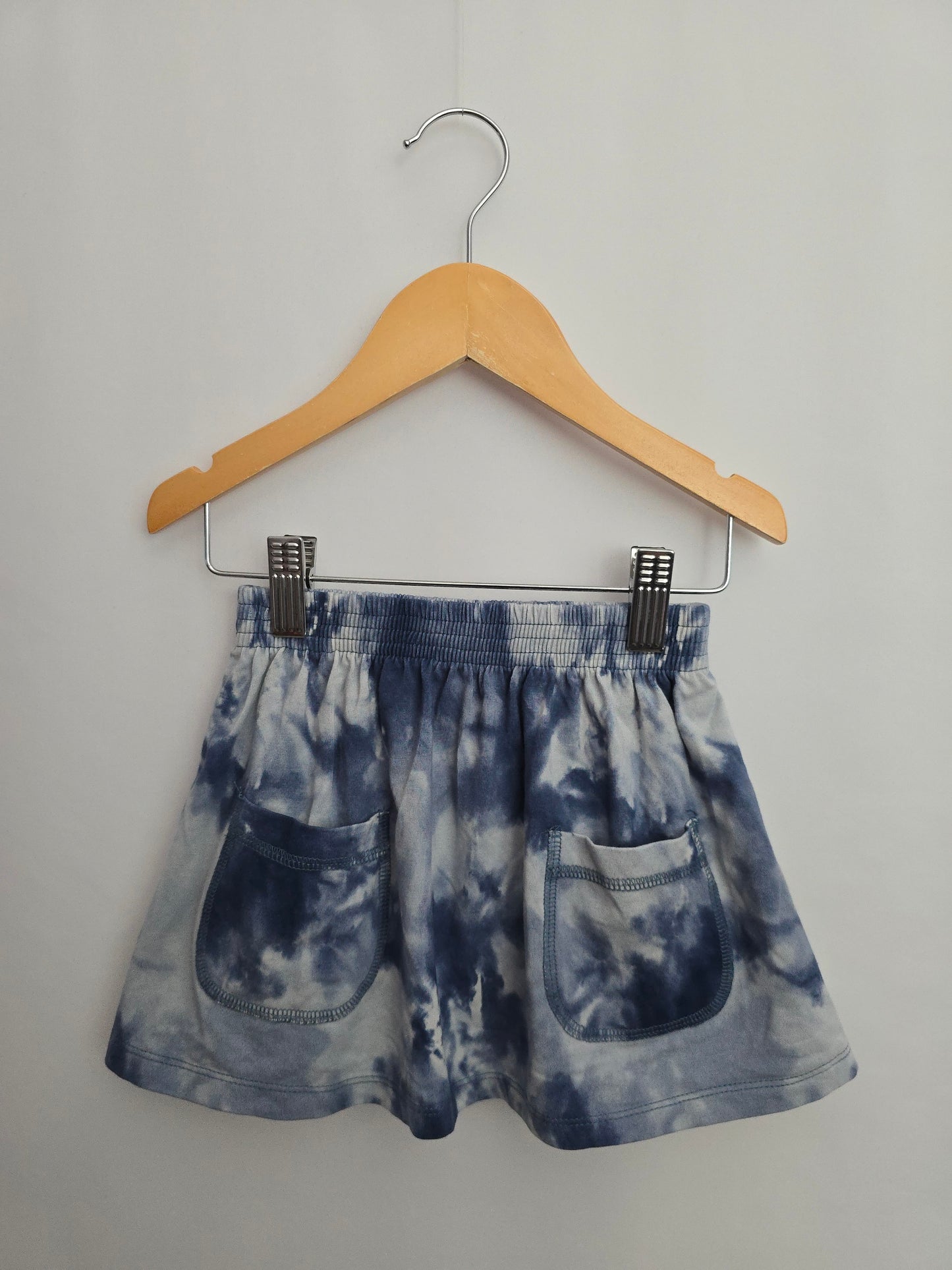 Jax & Lennon Blue Tye-Dye Pocket Skirt • 2-3 years