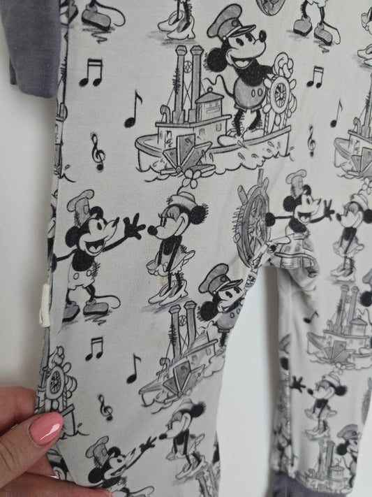 Peekaboo Bamboo Vintage Mickey Zippy *stains* • 12-18 months