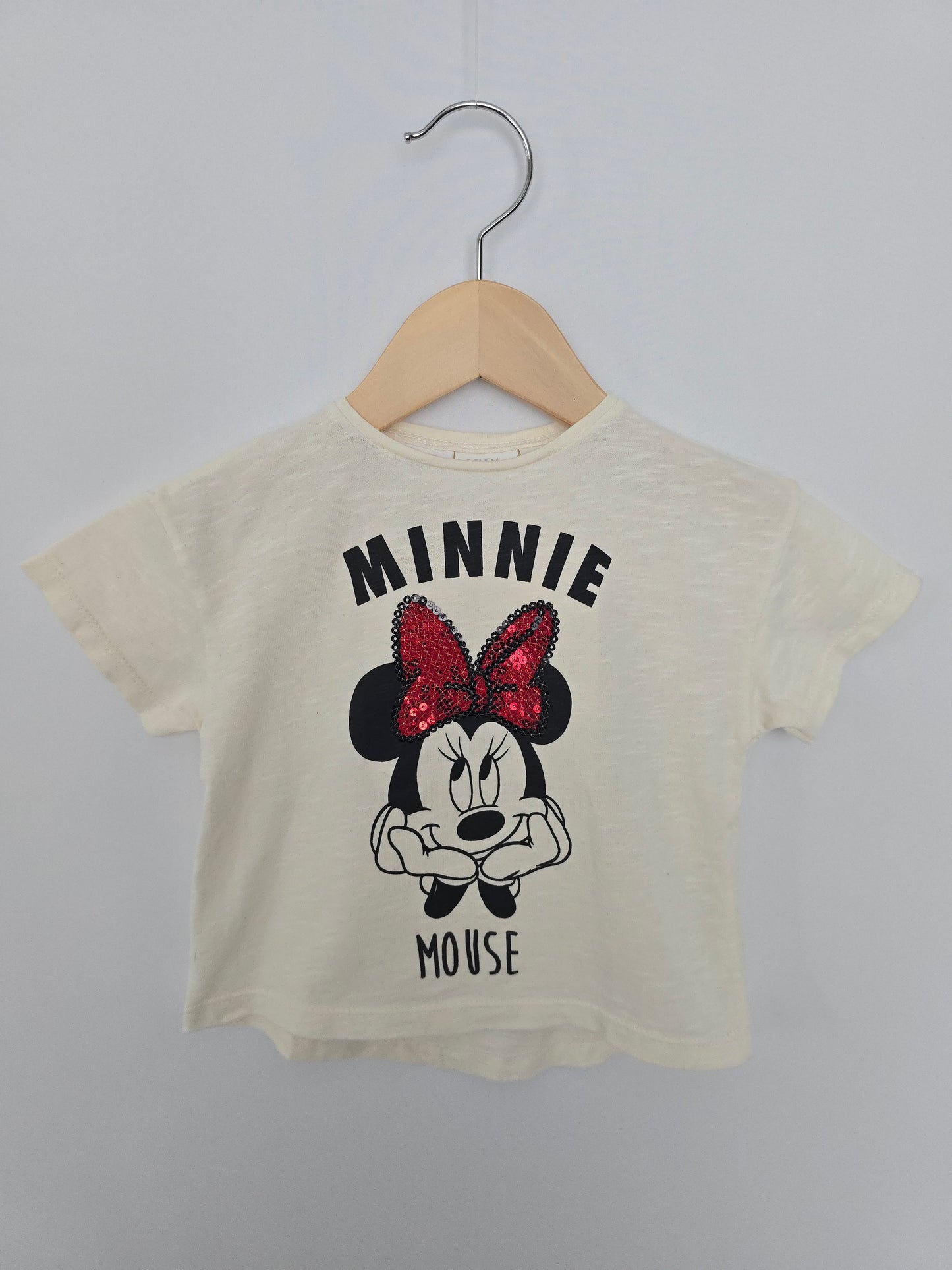 NEW Zara Minnie Mouse Tee • 6-18 months