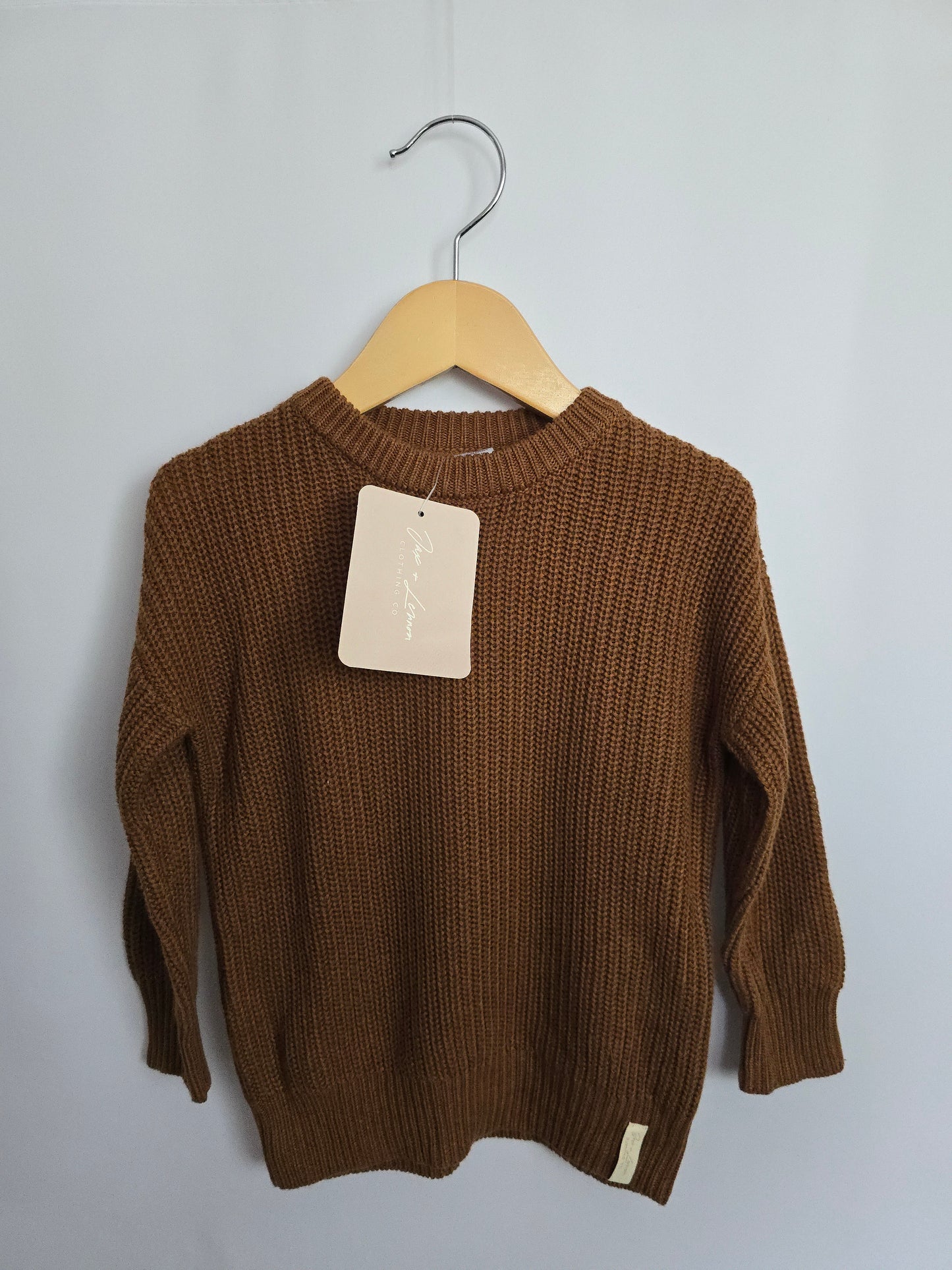 NEW Jax & Lennon Chestnut Knit Sweater • 12-24 months