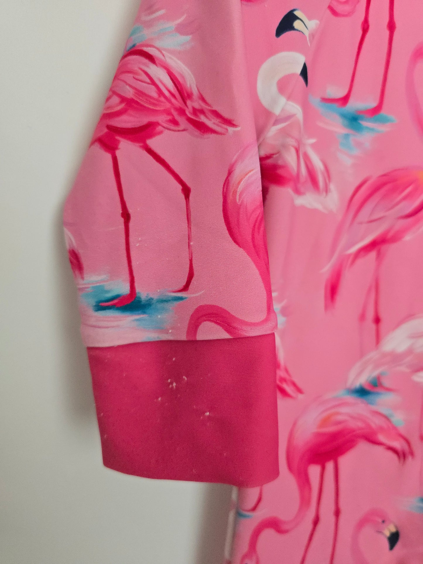 Honeysuckle Flamingo Sunsuit • 12-18 months