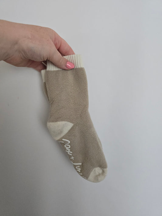 Jax & Lennon Cozy Socks Sand • 12-24 months