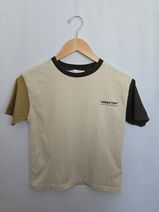 Zara Urban Trip Colorblock Tee • 8-9 years
