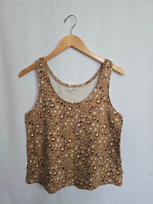 Jax & Lennon Leopard Crop Tank • Medium