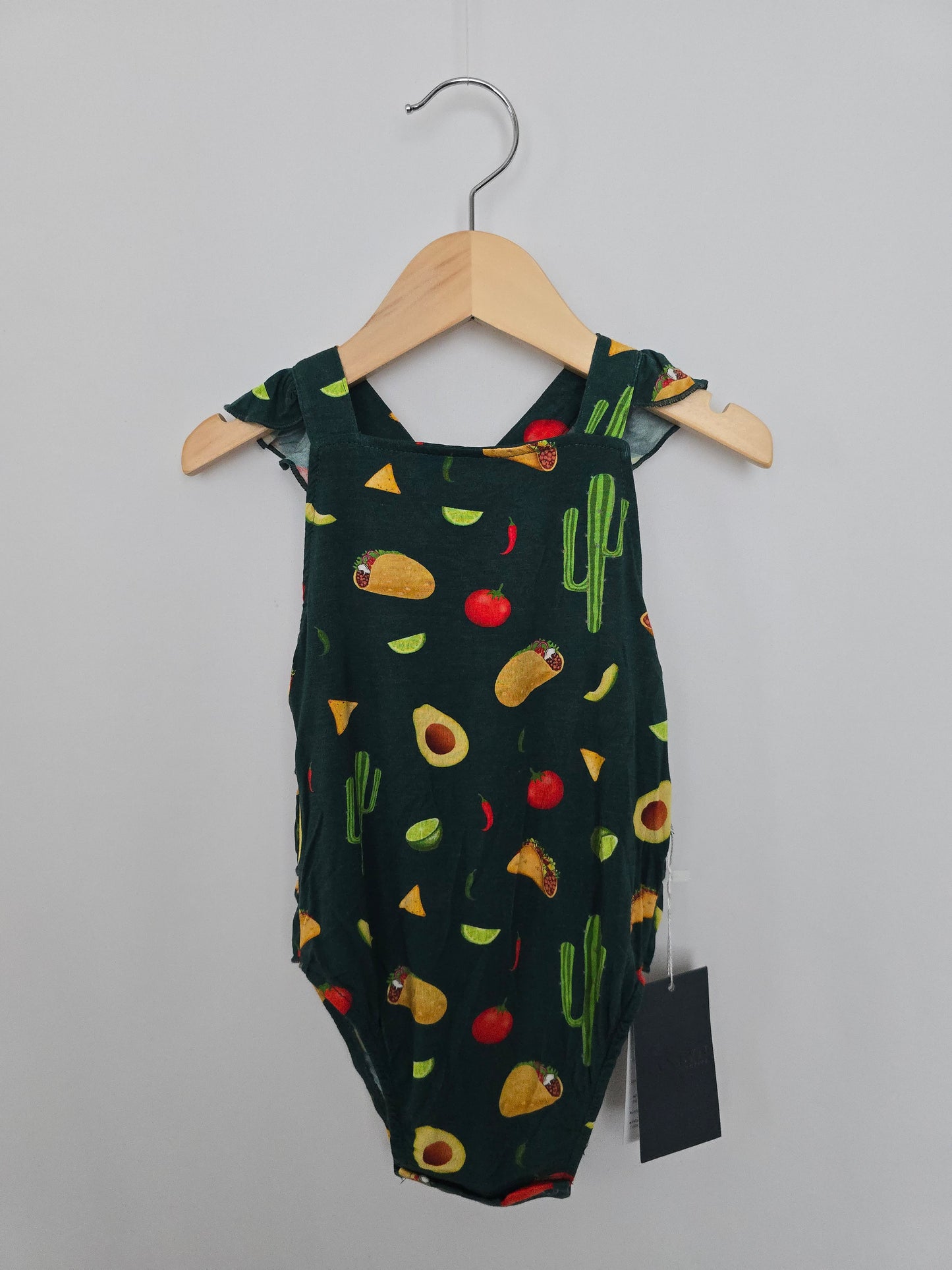 NEW Hanlyn Collective Taco Time Bubble Romper • 12-18 months