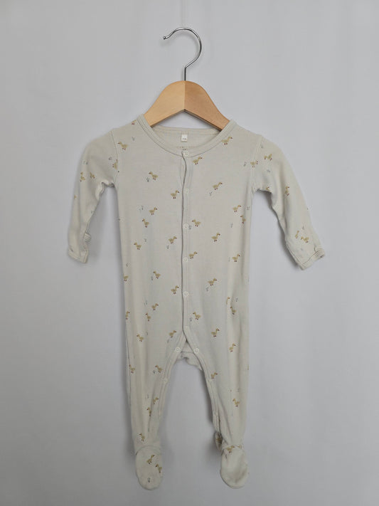 Quincy Mae Ducky Snap Footie • 3-6 months