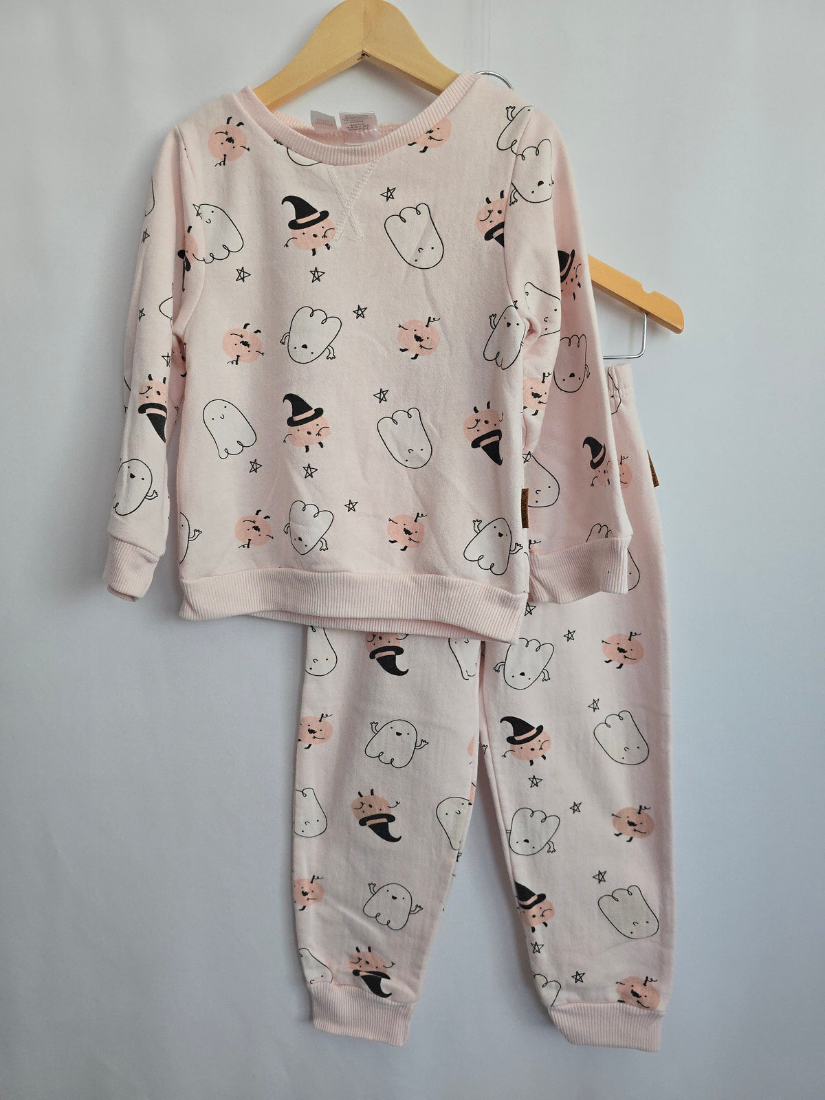 PLAY Lila & Jack Pink Halloween Crewneck & Joggers Set • 4 years
