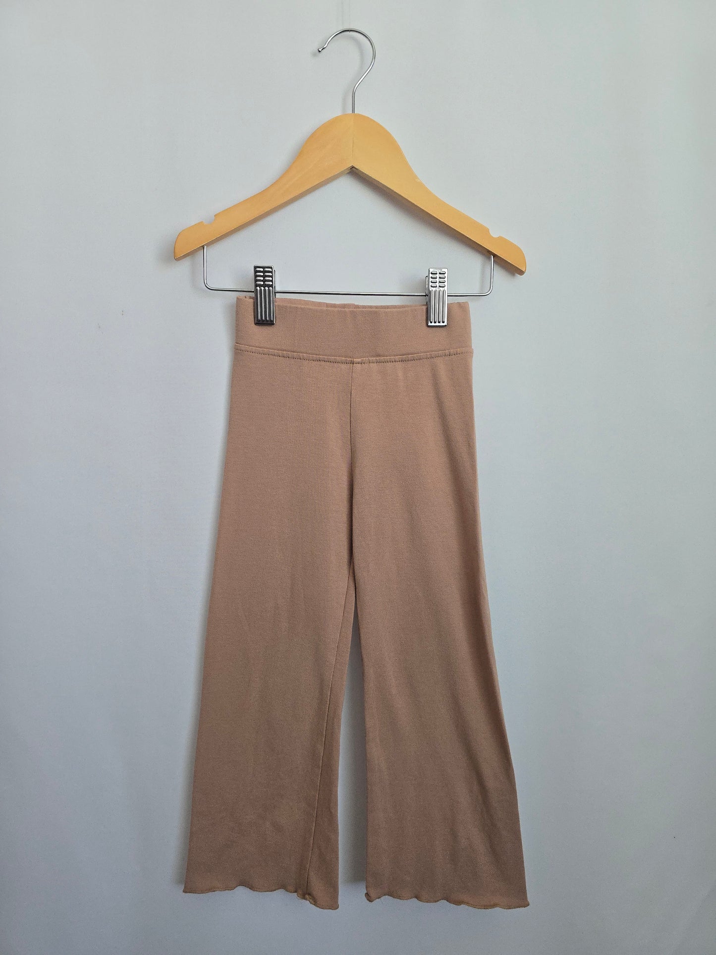 Jax & Lennon Fawn Lettuce Hem Pants • 2-3 years