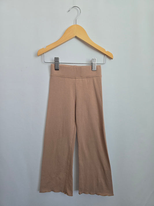 Jax & Lennon Fawn Lettuce Hem Pants • 2-3 years
