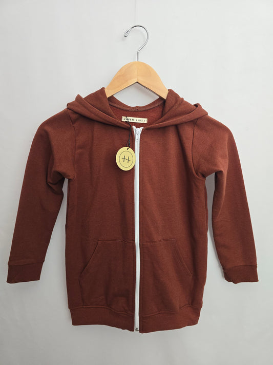 NEW Haven Kids Redwood Zip Up Hoodie • 8-9 years