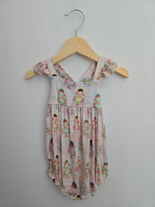 Posh Peanut Matrioshka Dolls Bubble Romper  • 12-18 months